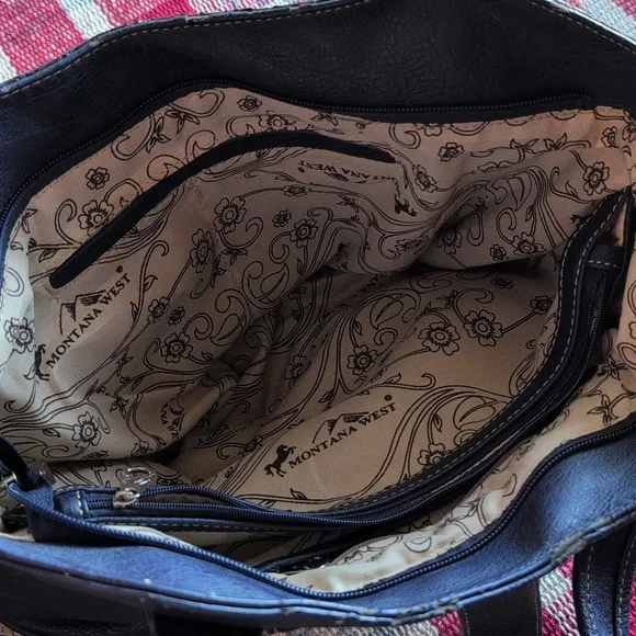 Montana West Studded Handbag with Fringe Accents - Picture 9 of 15